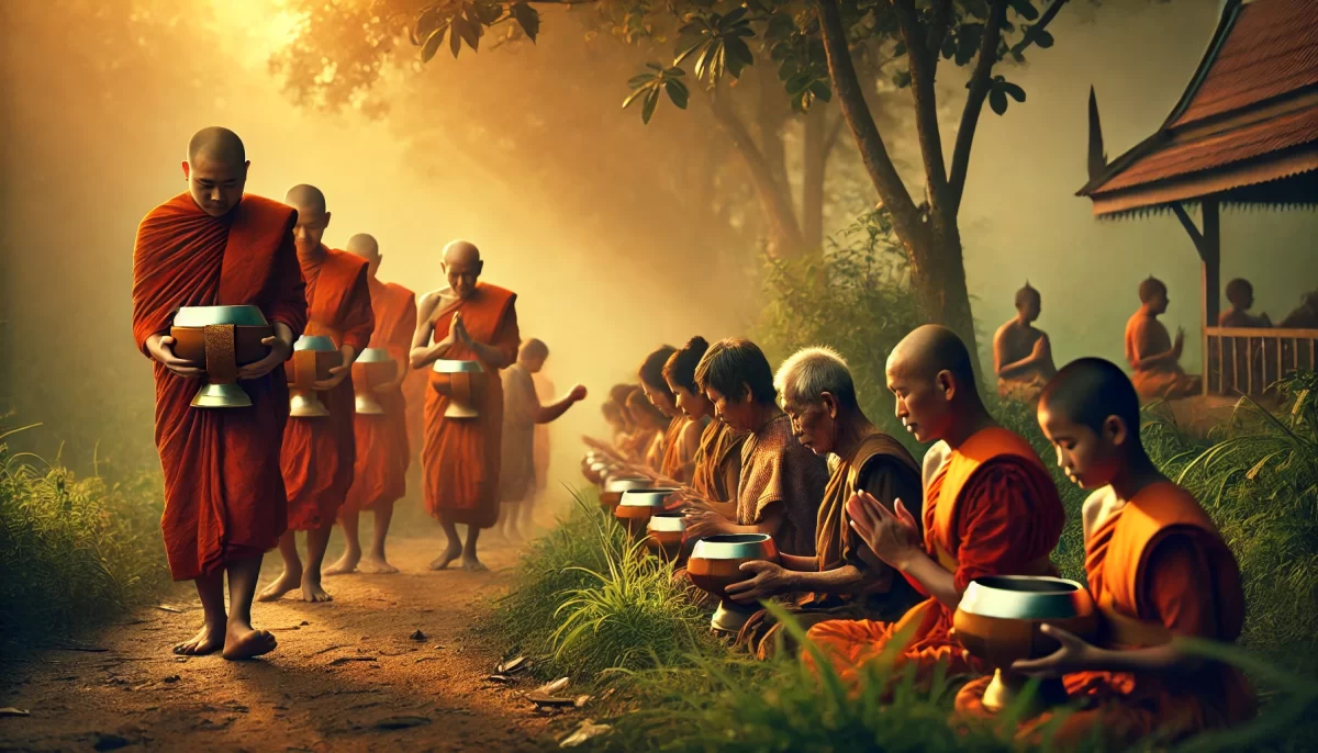 คําถวายข้าวใส่บาตร แบบย่ออธิษฐานตอนเช้า 2 คำจบขันข้าวให้ถูก?