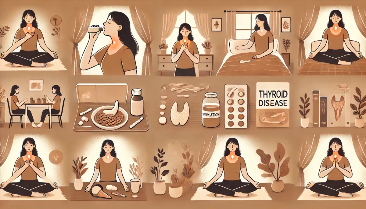 วิธีดูแลตัวเองเมื่อเป็นไทรอยด์ ต่ำโรคห้ามกินเป็นพิษที่ 9 กิน?