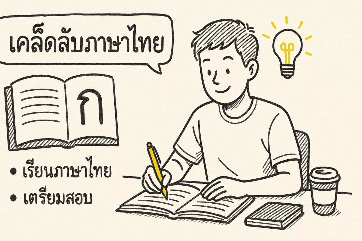 เคล็ดลับภาษาไทย (2569) เคล็ดลับภาษาไทยควรพัฒนาทักษะสารสอบคะแ