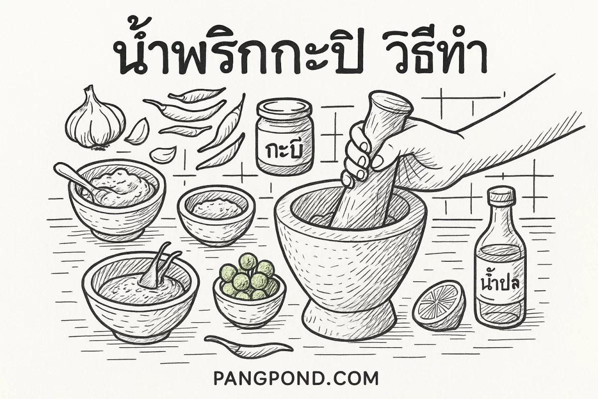 น้ำพริกกะปิวิธีทำ (2569) ️พริกกะปิฉบับโบราณหอมกลมกล่อมอร่อยเ