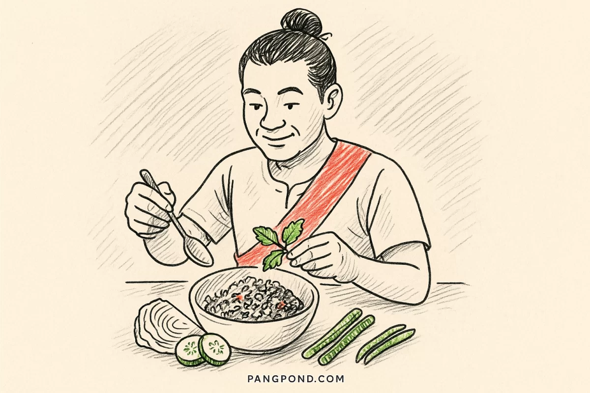 วิธีทำลาบหมูสูตรโบราณ (2569) ลาบหมูสูตรโบราณแซ่บใจหอมข้าวคั่