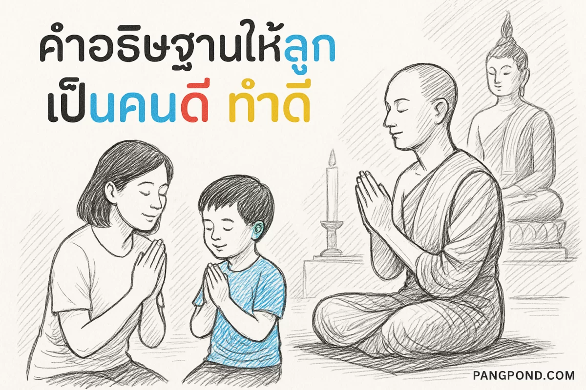 คำอธิษฐานให้ลูกเป็นคนดีทำดี (2569) ขอคนความเมตตาเบียดเบียนใค