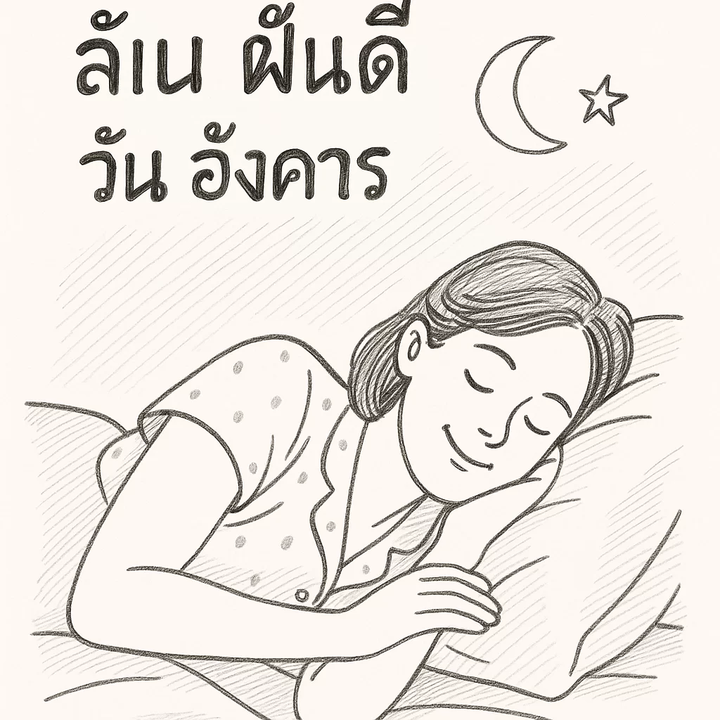 หลับฝันฝันดีวันอังคาร (2569) หลับสนิทคืนอังคารเคล็ดลับพลังบว