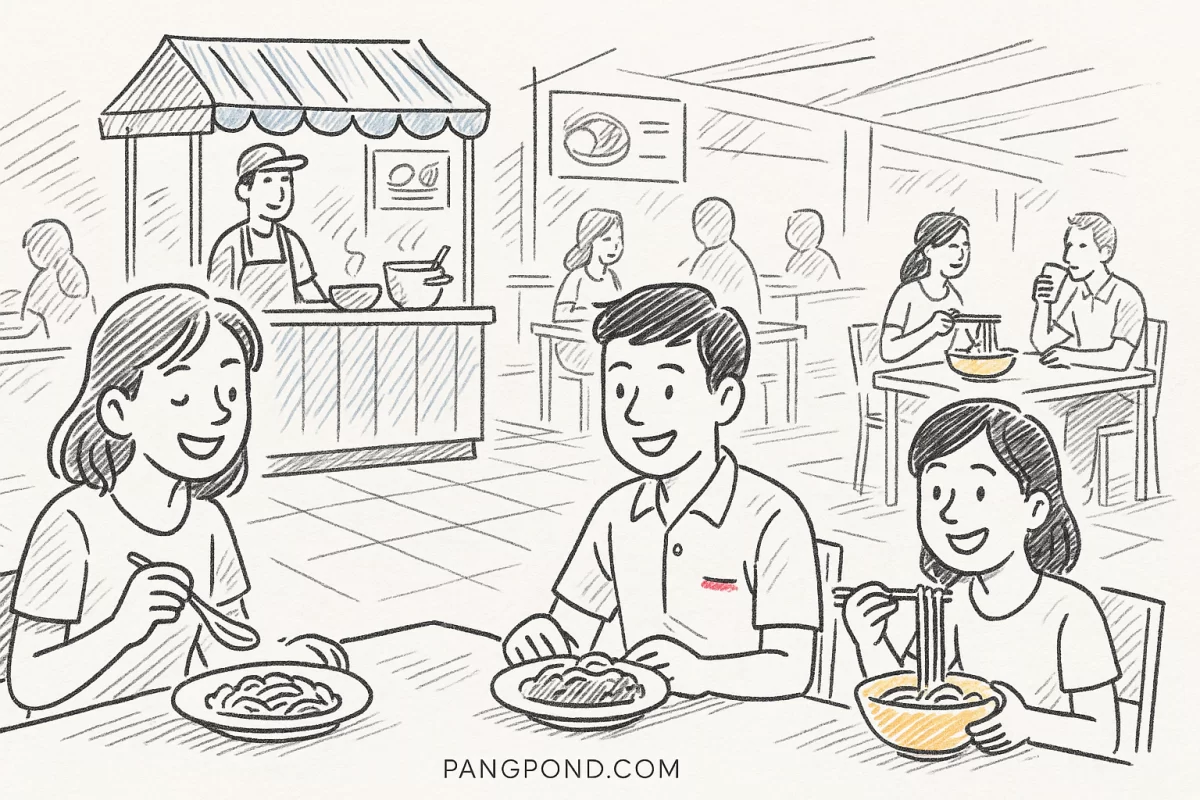 ศูนย์อาหาร (2569) ศูนย์อาหารรวมความอร่อยความในศูนย์อาหารกลาย