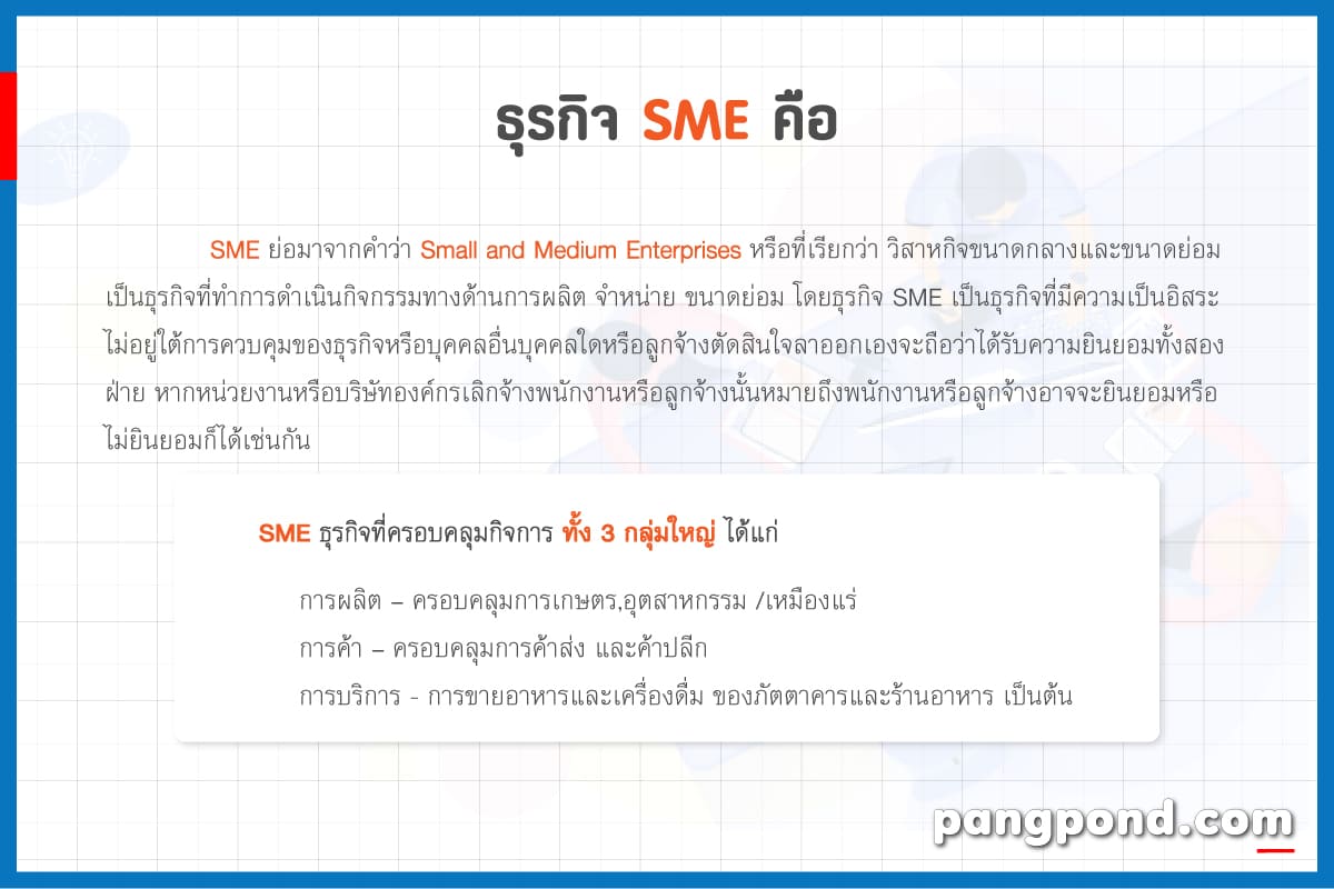 sme (2569) ย่อมาจากวิสาหขนาดกลางขนาดย่อมกรรมทางผลิตหยขนาดย่อ 3 SME