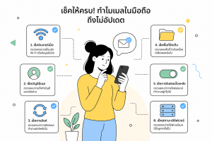 mail ใน iphone ไม่ อัพเดท (2569) จุดไหนต้องเช็กก่อนแก้ดีจริง