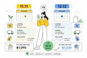 11.11 กับ 12.12 อัน ไหน ลดเยอะกว่า (2569) ซื้อวันไหนคุ้มจริง