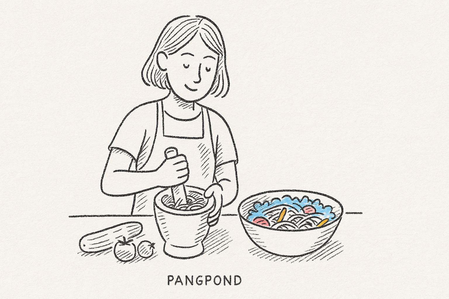 ส้มตำ วิธีทำ