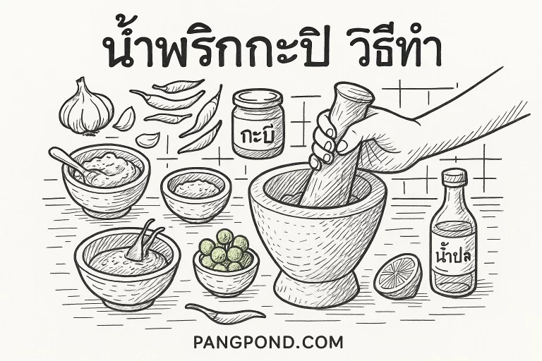น้ำพริกกะปิ วิธีทำ