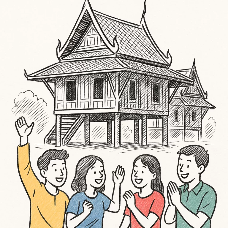ฝัน เห็นบ้านเรือนไทยสวยงามมาก