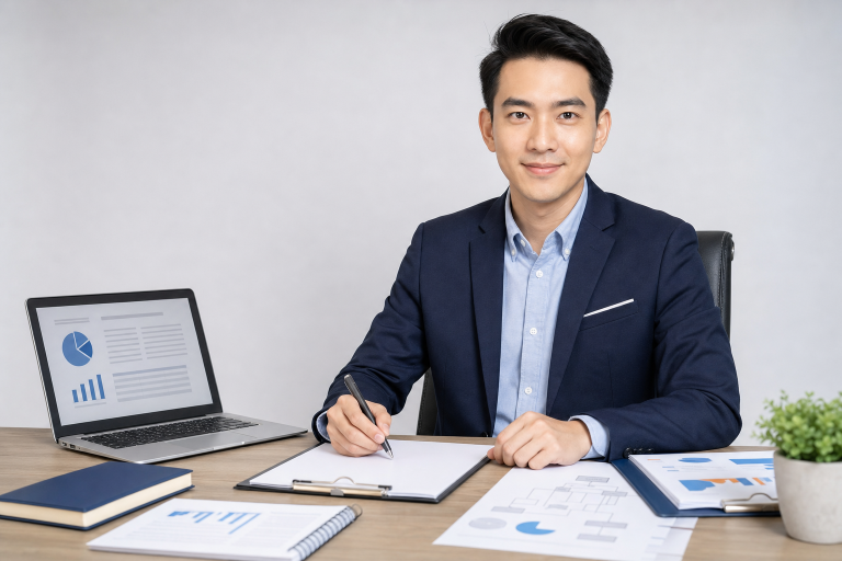 ภาพบุคคลเขียนเอกสารสำหรับบทความ การเขียนโครงการ ตัวอย่าง