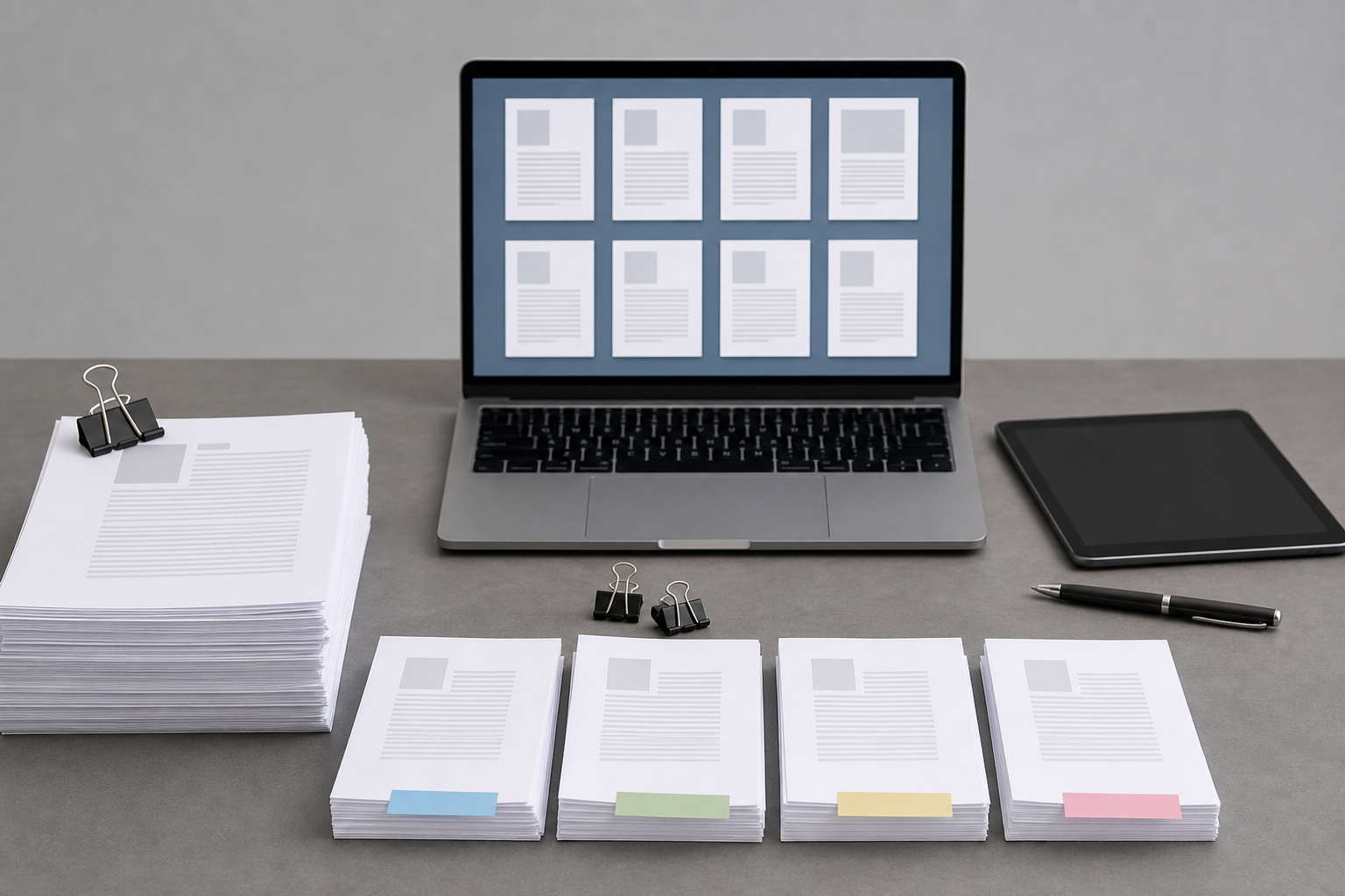 ภาพจัดเอกสารสำหรับบทความ แยกไฟล์ pdf