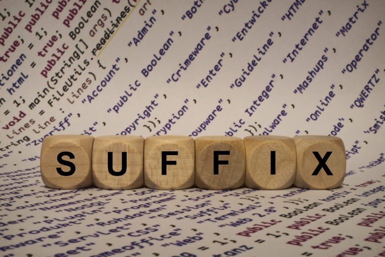 ปก suffix-noun